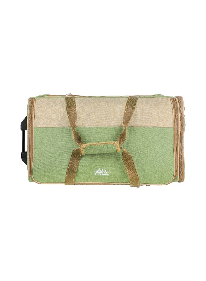 الغافة شنطة سفر  بعجلات وجيوب متعددة , للسفر والرحلات , الحجم الصغير, من الغافة - Image 4